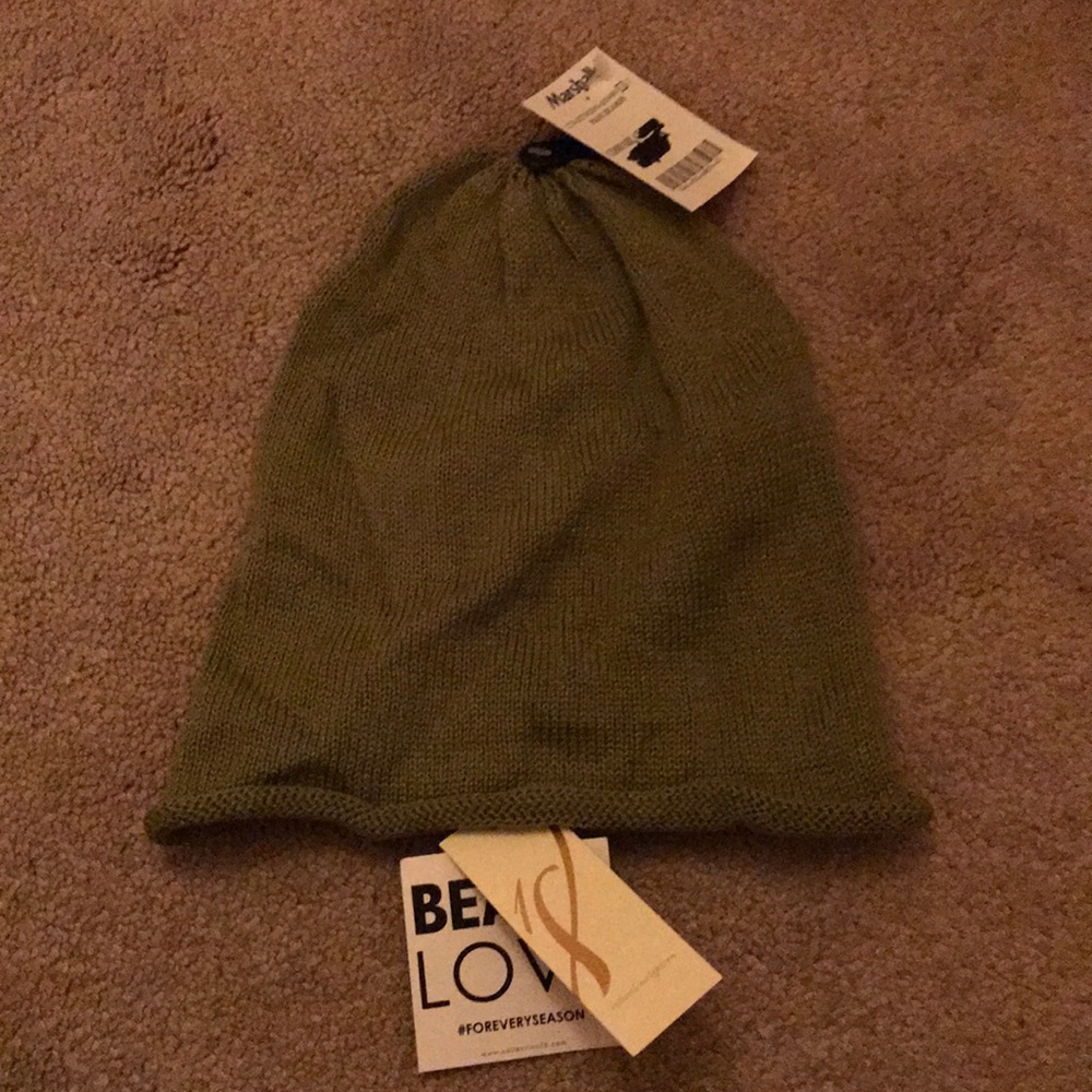 Army green beanie